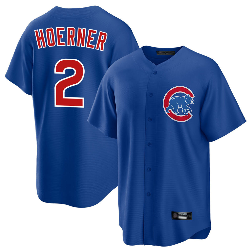 CAdoa C.Cubs #2 Nico Hoerner Player Royal Home Game Stitched Jerseys