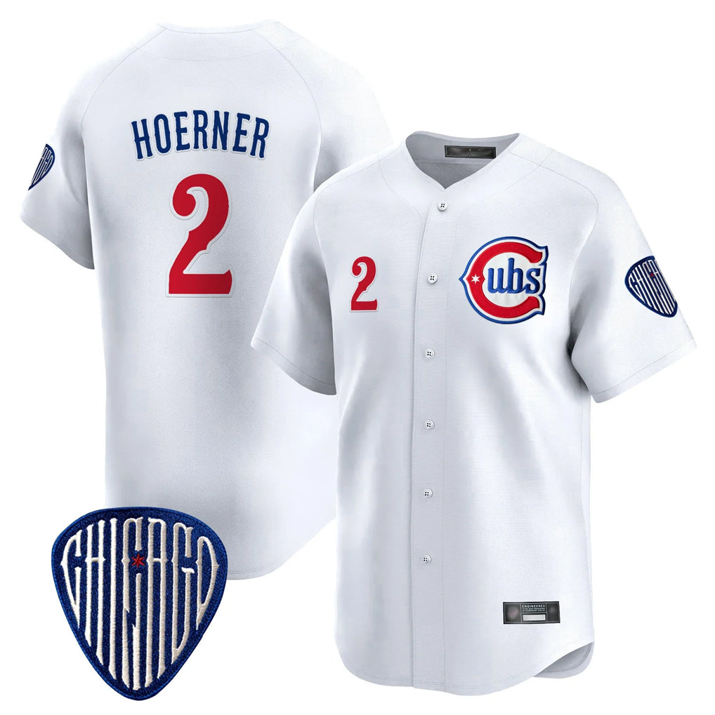 CAdoa C.Cubs #2 Nico Hoerner Player White Vapor Premier Limited Home Stitched Jerseys