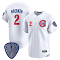 CAdoa C.Cubs #2 Nico Hoerner Player White Vapor Premier Limited Home Stitched Jerseys