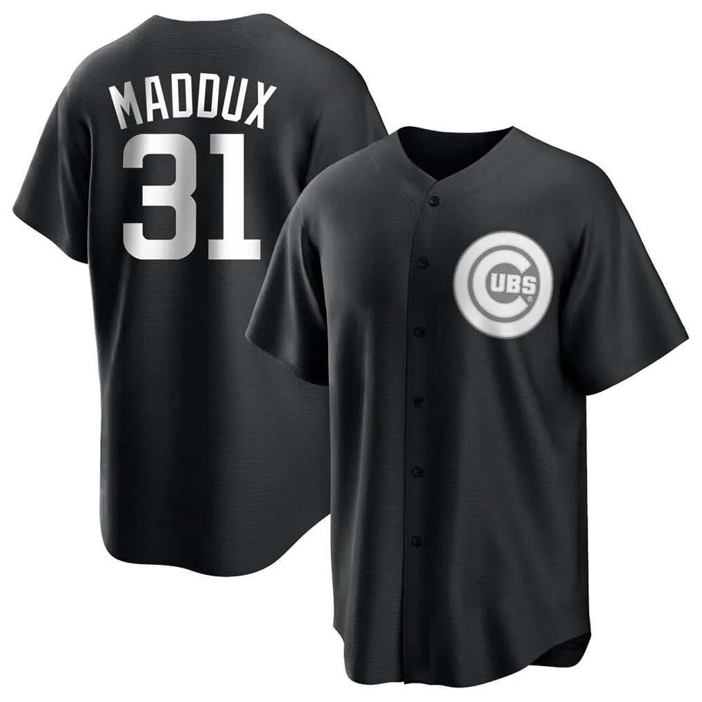 CAdoa C.Cubs #31 Greg Maddux Player Black Game Stitched Jerseys