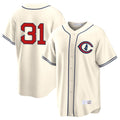 CAdoa C.Cubs #31 Greg Maddux Player Cream Field of Dreams Home Game Stitched Jerseys