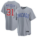 CAdoa C.Cubs #31 Greg Maddux Player Gray Home Game Stitched Jerseys