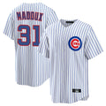 CAdoa C.Cubs #31 Greg Maddux Player White Game Home Stitched Jerseys