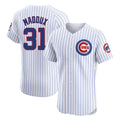 CAdoa C.Cubs #31 Greg Maddux Player White Limited Elite Home Game Stitched Jerseys
