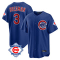 CAdoa C.Cubs #3 Alex Bregman Royal 150th Anniversary Home Game Stitched Jerseys