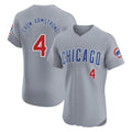 CAdoa C.Cubs #4 Pete Crow-Armstrong Player Gray Road Limited Elite Home Stitched Jerseys