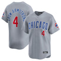 CAdoa C.Cubs #4 Pete Crow-Armstrong Player Gray Road Limited Home Stitched Jerseys