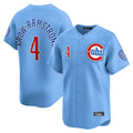 CAdoa C.Cubs #4 Pete Crow-Armstrong Player Light Blue Limited Home Stitched Jerseys