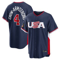 CAdoa C.Cubs #4 Pete Crow-Armstrong Player Navy USA 2026 World Classic Home Limited Stitched Jerseys