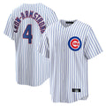 CAdoa C.Cubs #4 Pete Crow-Armstrong Player White Game Home Stitched Jerseys