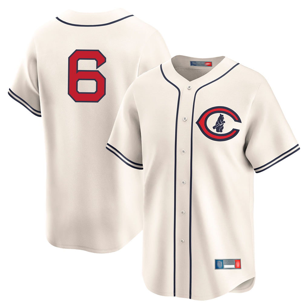 CAdoa C.Cubs #6 Matt Shaw Player Cream Field of Dreams Limited Home Game Stitched Jerseys