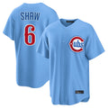 CAdoa C.Cubs #6 Matt Shaw Player Light Blue Home Game Stitched Jerseys