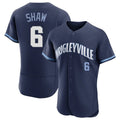 CAdoa C.Cubs #6 Matt Shaw Player Navy City Connect Limited Elite Home Stitched Jerseys