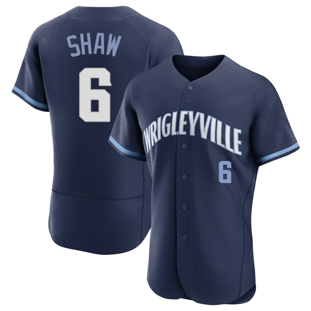 CAdoa C.Cubs #6 Matt Shaw Player Navy City Connect Limited Elite Home Stitched Jerseys