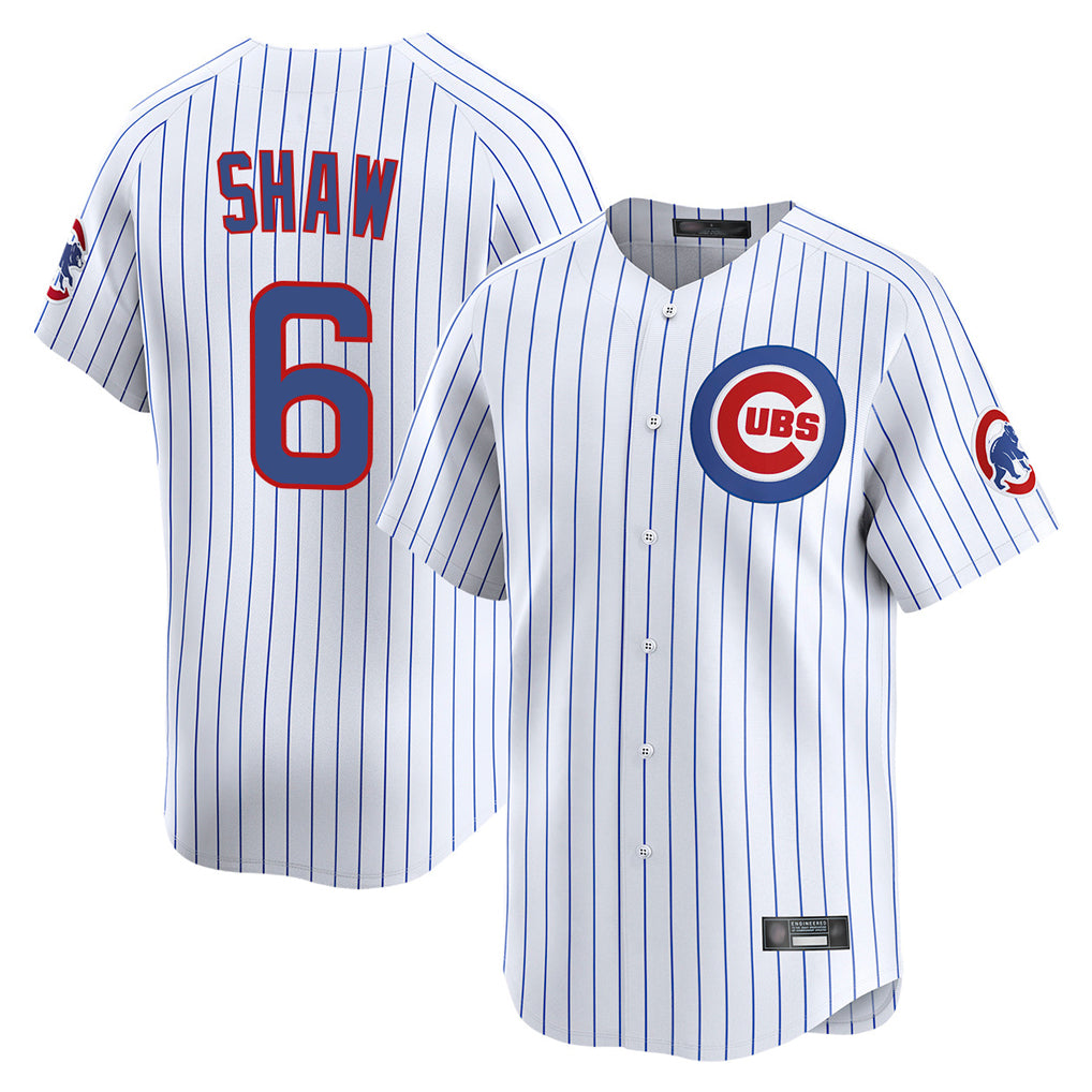 CAdoa C.Cubs #6 Matt Shaw Player White Limited Home Game Stitched Jerseys
