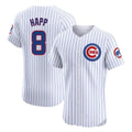 CAdoa C.Cubs #8 Ian Happ Player White Limited Elite Home Game Stitched Jerseys