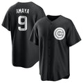 CAdoa C.Cubs #9 Miguel Amaya Player Black Game Stitched Jerseys