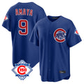 CAdoa C.Cubs #9 Miguel Amaya Player Royal 150th Anniversary Home Game Stitched Jerseys