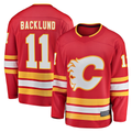CAdoa C.Flames #11 Mikael Backlund Red Home Breakaway Player Jerseys