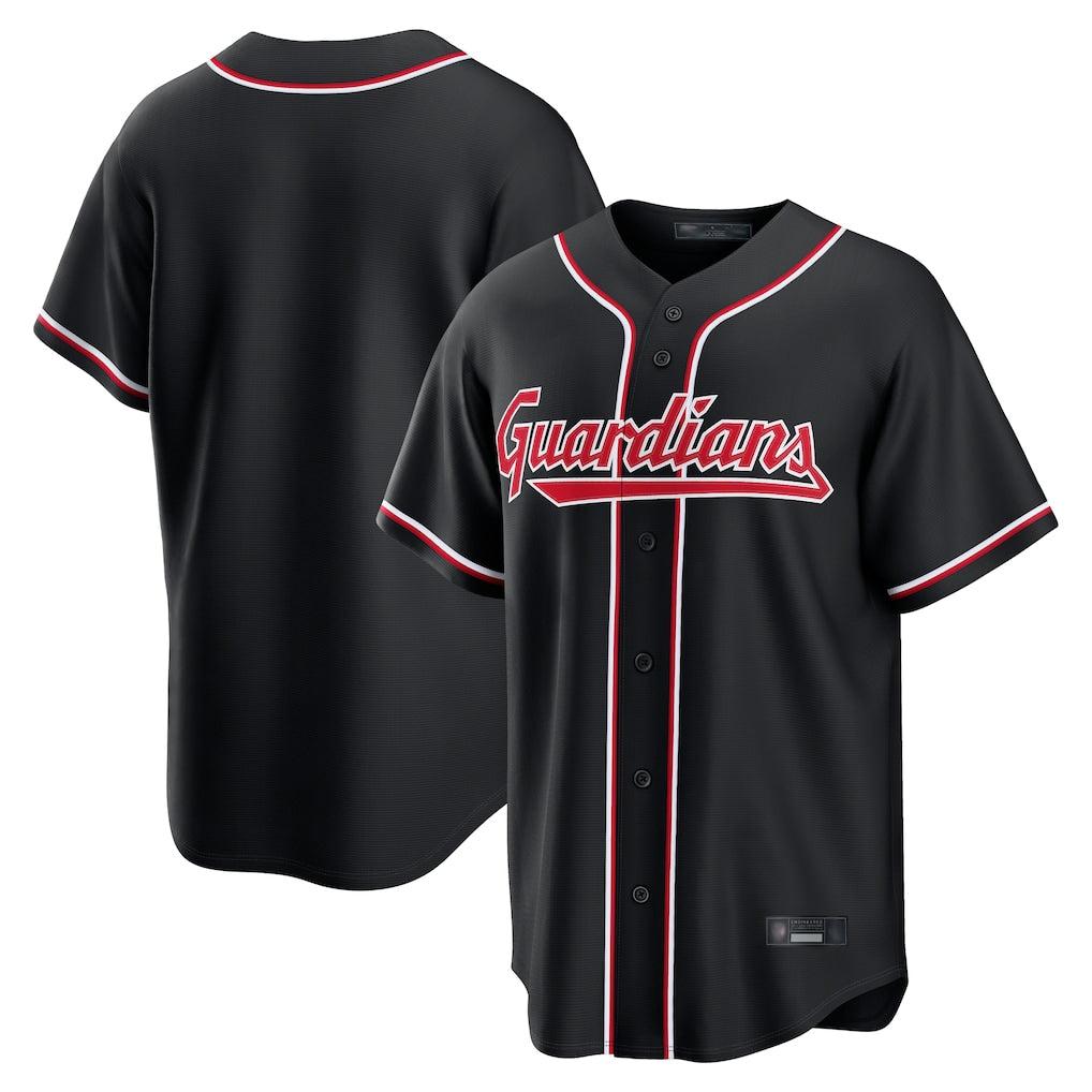 CAdoa C.Guardians Black Fashion Out Home Game Blank Player Stitched Jerseys