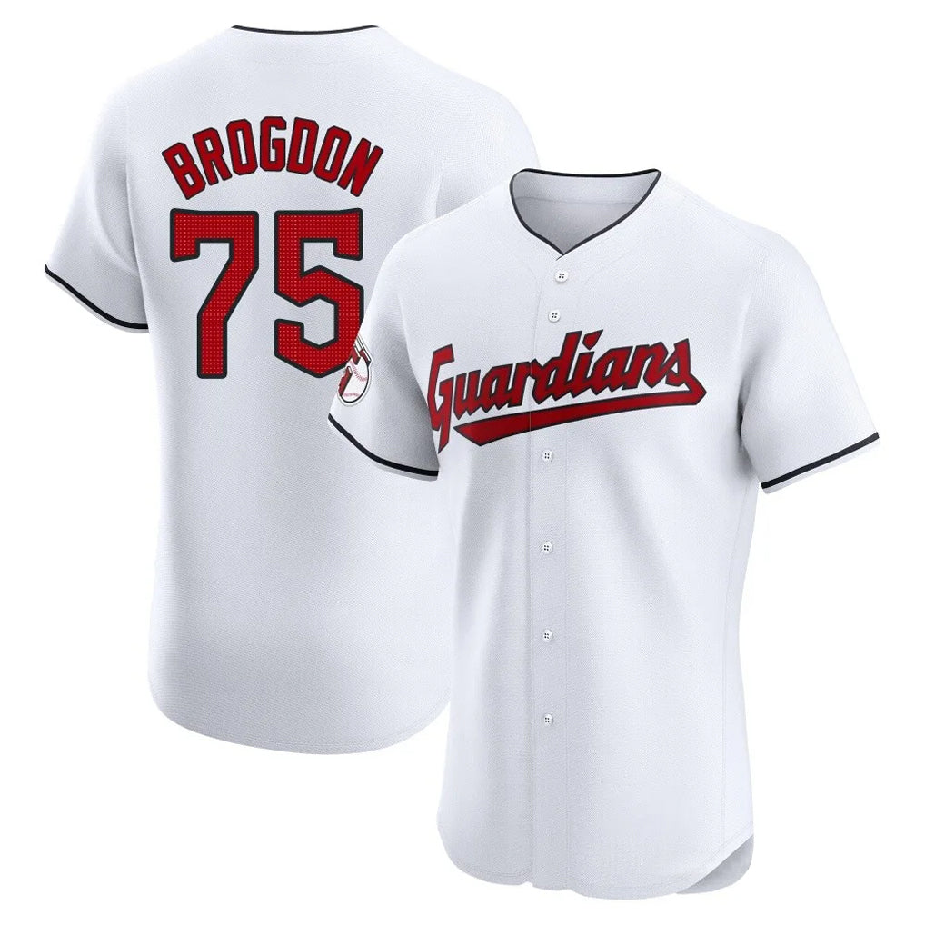 CAdoa C.Guardians #75 Connor Brogdon Player White Limited Elite Home Stitched Jerseys