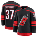 CAdoa C.Hurricanes #37 Andrei Svechnikov Black Home Premium Stitched Jerseys