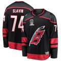 CAdoa C.Hurricanes #74 Jaccob Slavin Black 2026 Stanley Cup Champions Home Breakaway Stitched Jerseys