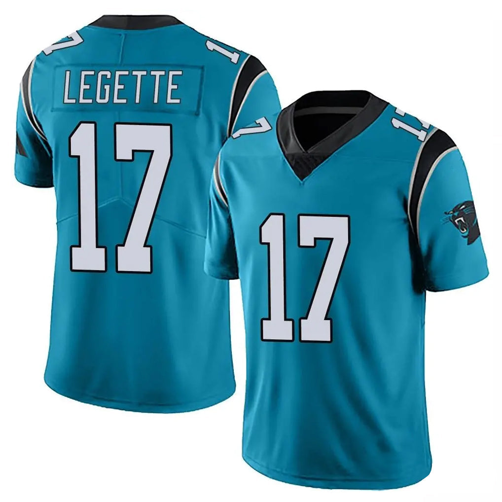 CAdoa C.Panthers #17 Xavier Legette Player Blue Vapor Untouchable Limited Game Stitched Jerseys