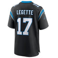 CAdoa C.Panthers #17 Xavier Legette Black 2024 First Round Pick Game Player Jersey American Stitched Jerseys