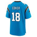 CAdoa C.Panthers #18 Jalen Coker Player Blue Home Game Stitched Jerseys