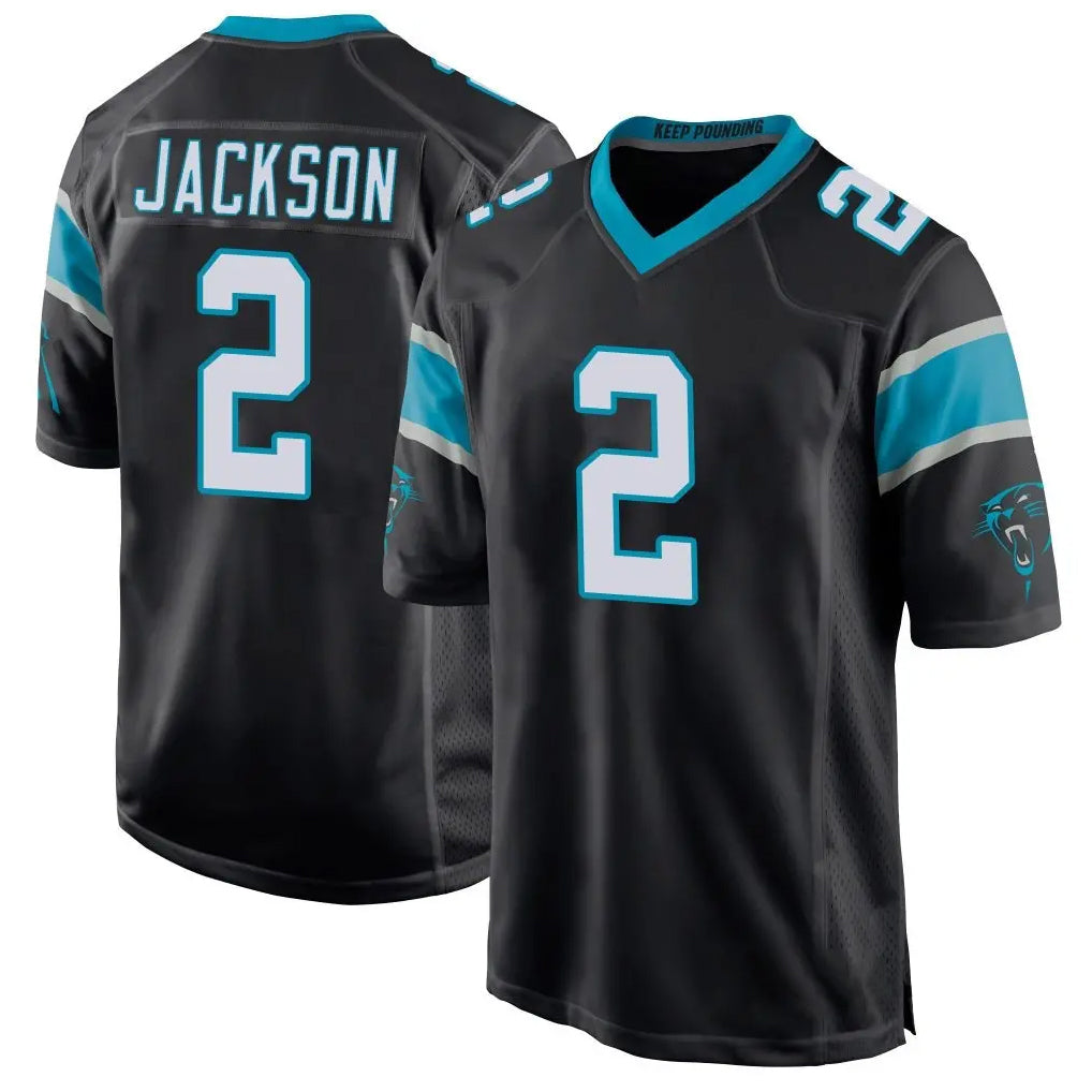 CAdoa C.Panthers #2 Mike Jackson Player Black Game Stitched Jerseys