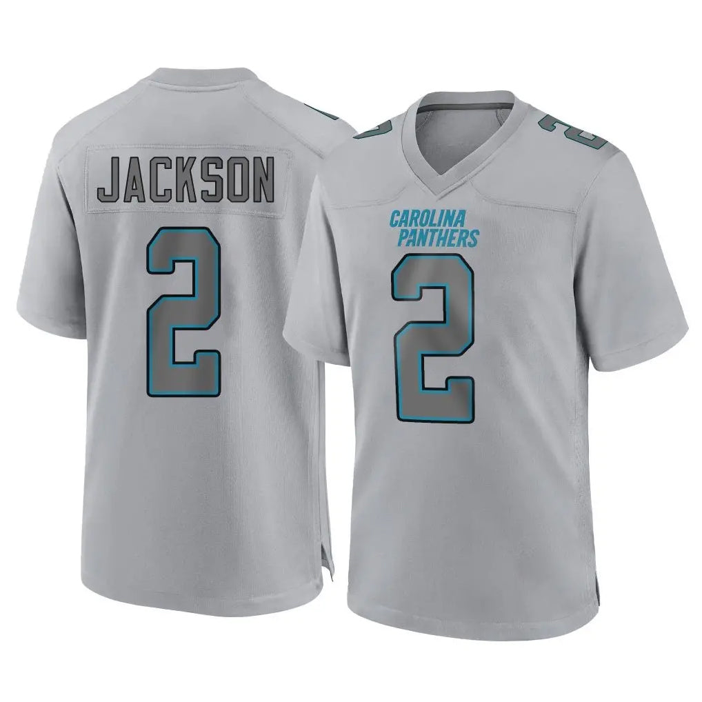 CAdoa C.Panthers #2 Mike Jackson Player Gray Atmosphere Fashion Game Stitched Jerseys