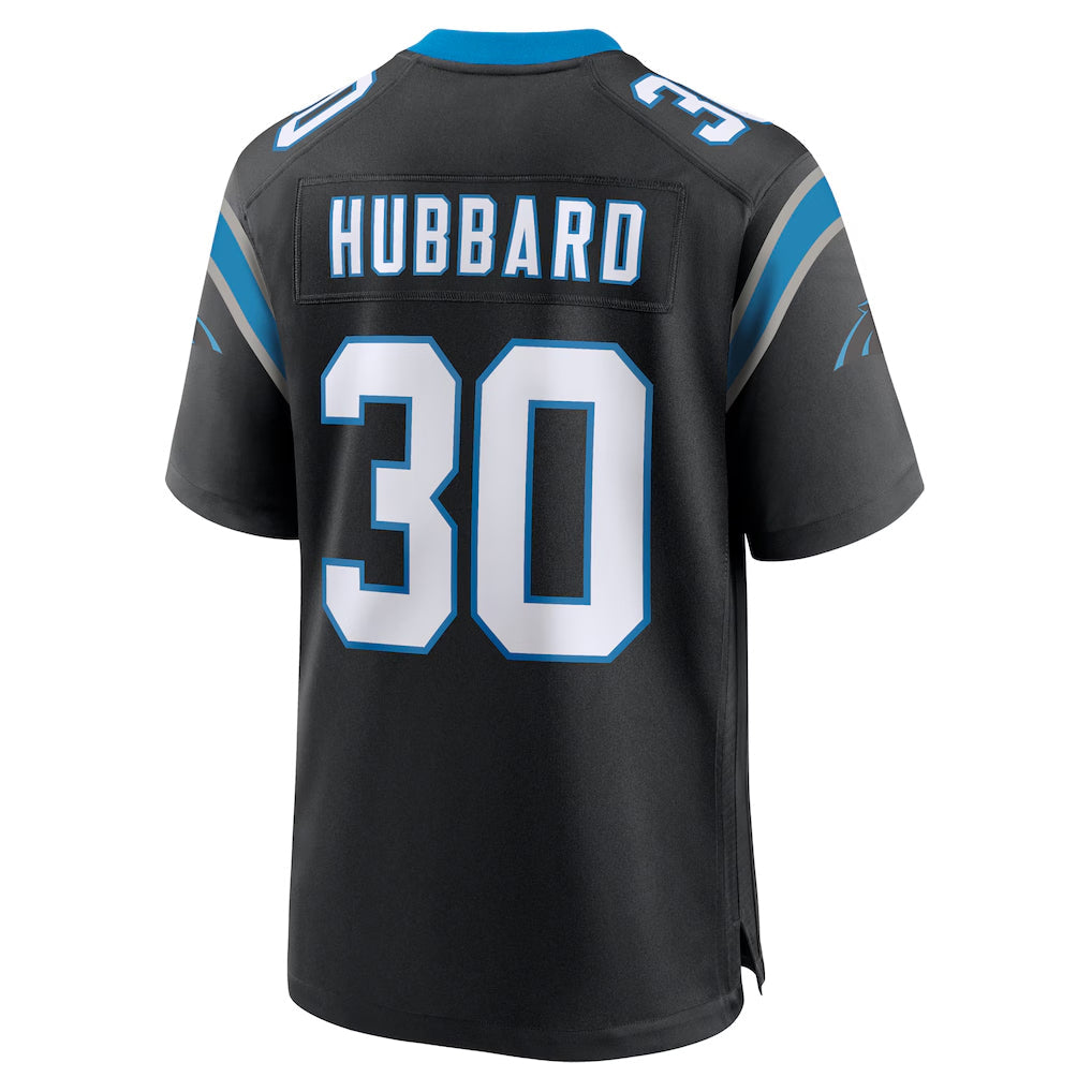 CAdoa C.Panthers #30 Chuba Hubbard Player Black Home Game Stitched Jerseys