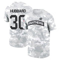CAdoa C.Panthers #30 Chuba Hubbard Player Salute to Service Hoodies & T-Shirts Stitched Jerseys
