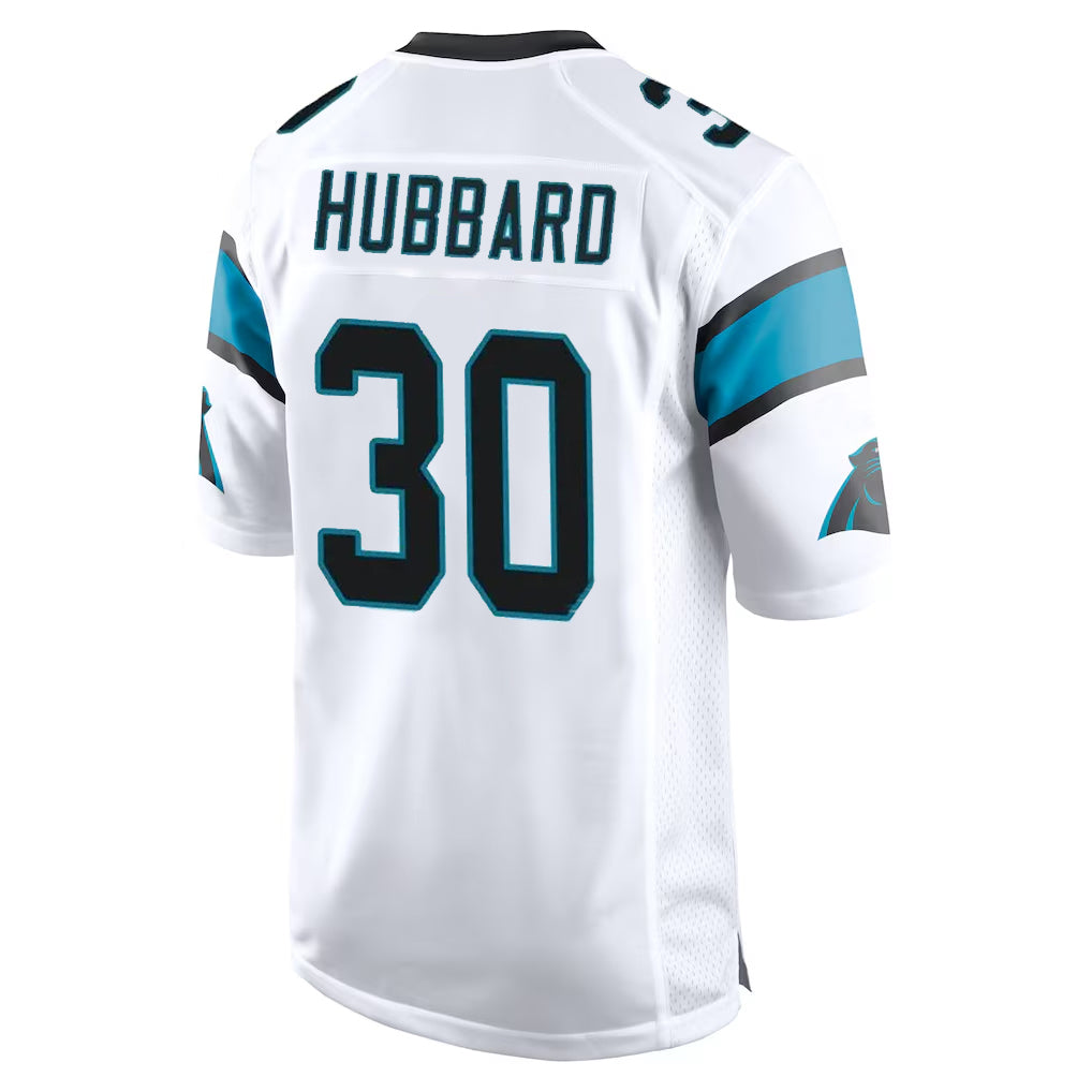 CAdoa C.Panthers #30 Chuba Hubbard Player White Game Stitched Jerseys