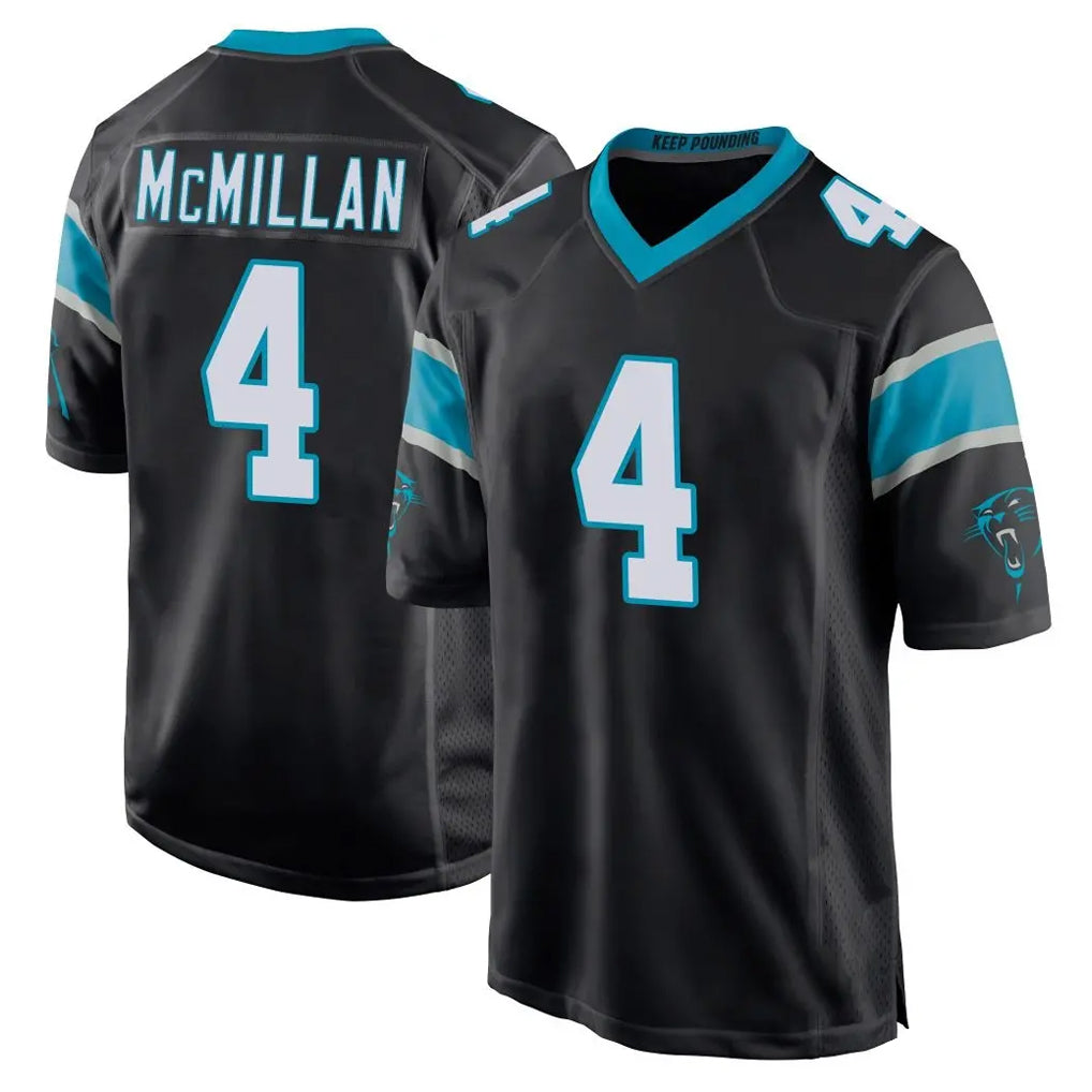 CAdoa C.Panthers #4 Tetairoa McMillan Player Black Game Stitched Jerseys