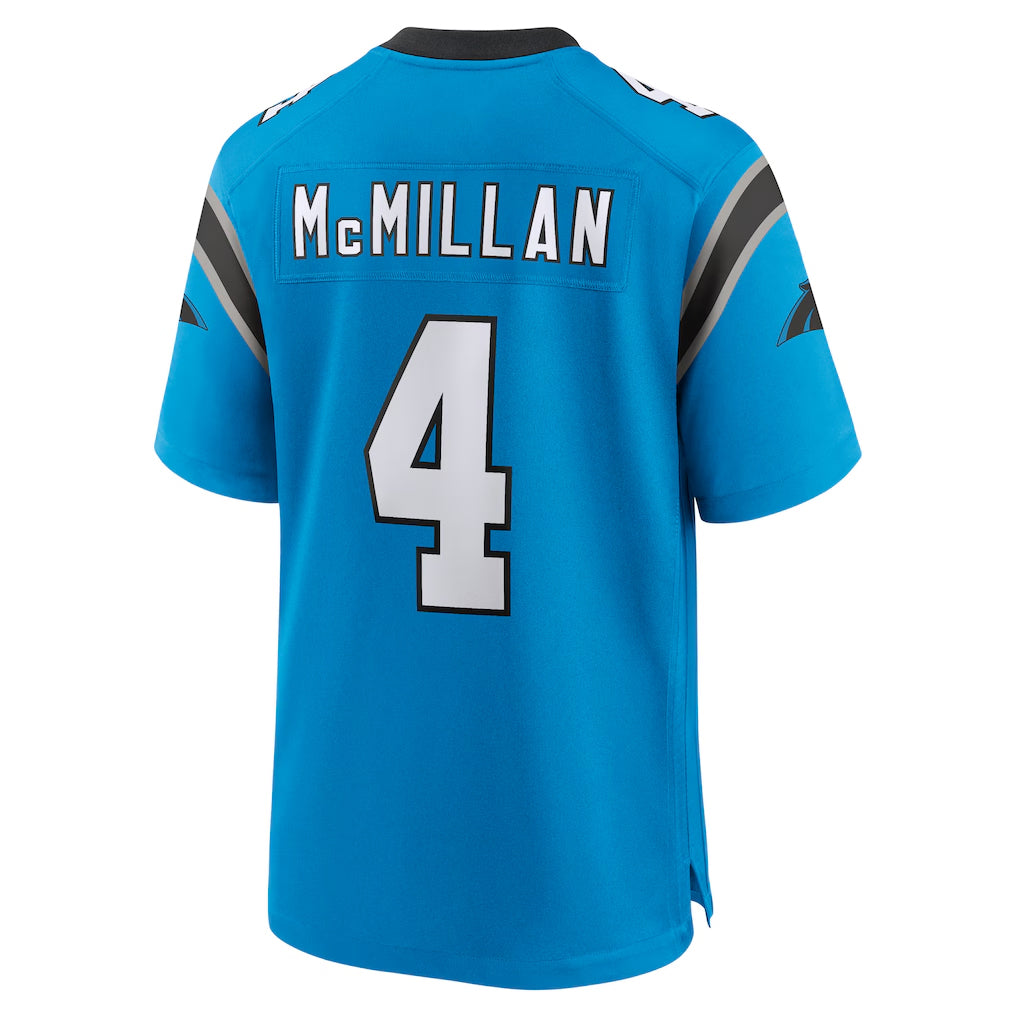 CAdoa C.Panthers #4 Tetairoa McMillan Player Blue Home Game Stitched Jerseys