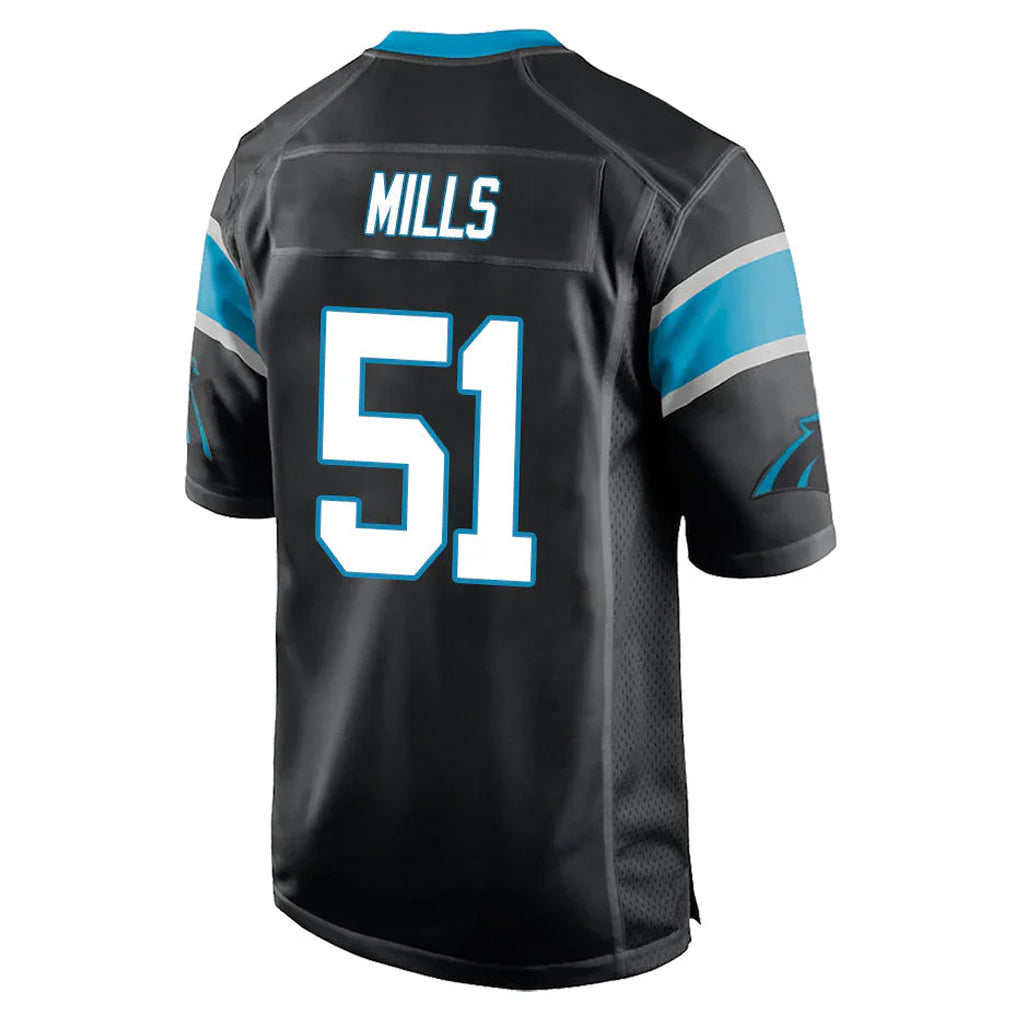 CAdoa C.Panthers #51 Sam Mills Player Black Game Stitched Jerseys