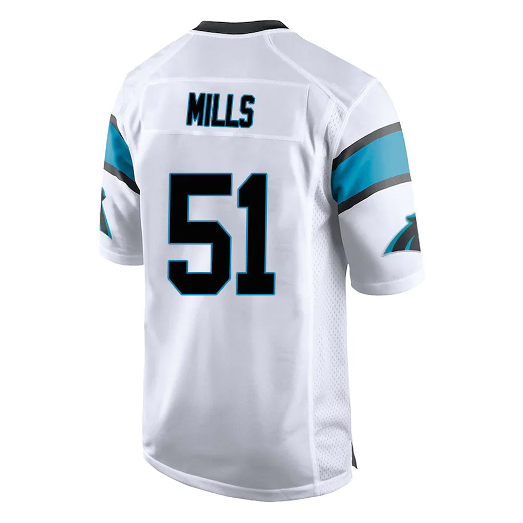 CAdoa C.Panthers #51 Sam Mills Player White Game Stitched Jerseys