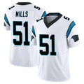 CAdoa C.Panthers #51 Sam Mills Player White Vapor F.U.S.E. Limited Home Game Stitched Jerseys