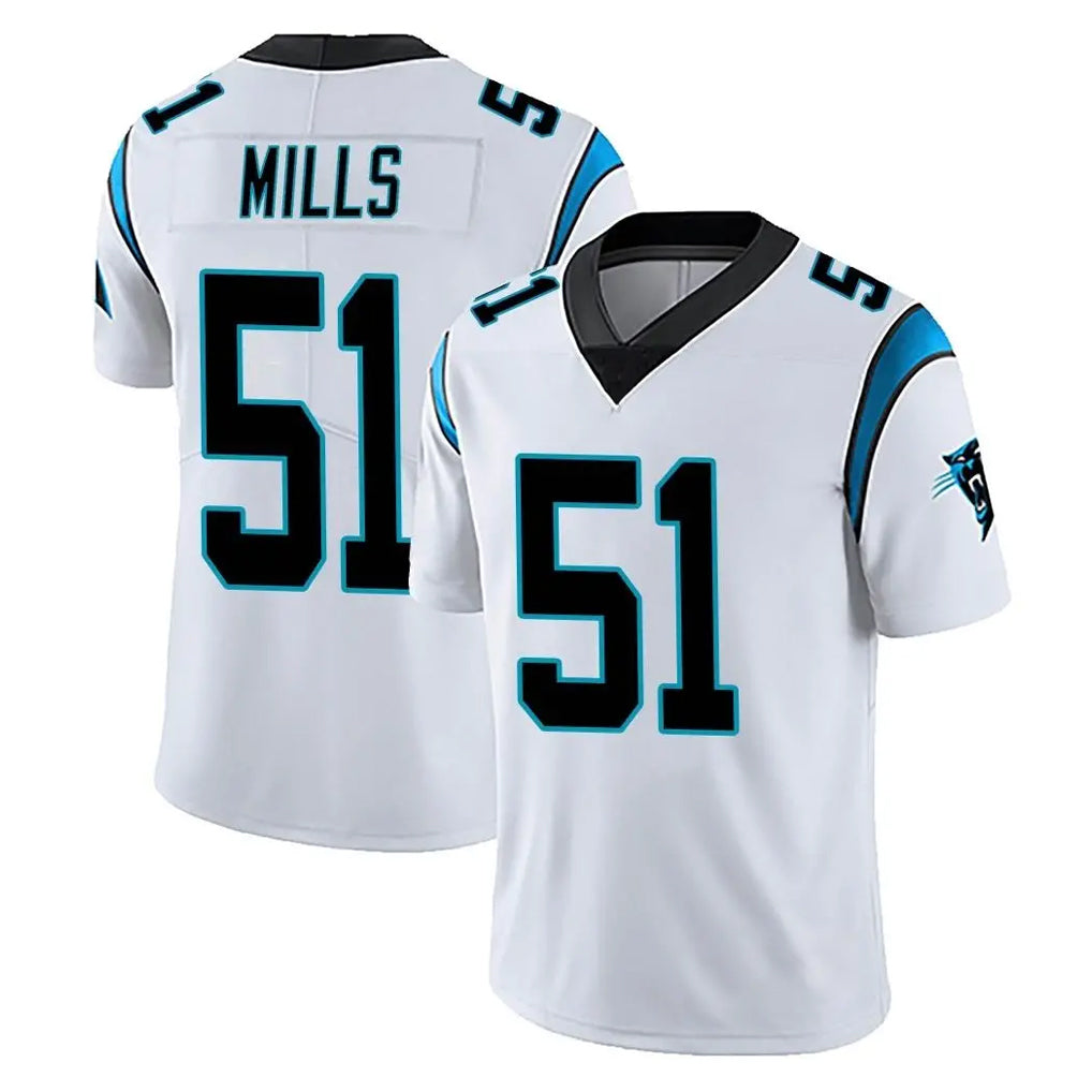 CAdoa C.Panthers #51 Sam Mills Player White Vapor Untouchable Limited Game Stitched Jerseys