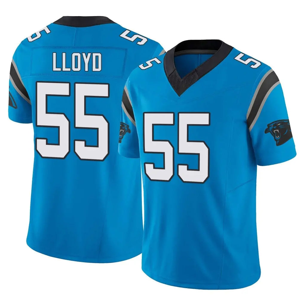 CAdoa C.Panthers #55 Devin Lloyd Player Blue Vapor F.U.S.E. Limited Home Game Stitched Jerseys