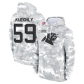 CAdoa C.Panthers #59 Luke Kuechly Player Arctic Camo Salute to Service Hoodies Stitched Jerseys