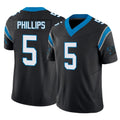 CAdoa C.Panthers #5 Jaelan Phillips Player Black Vapor F.U.S.E. Limited Home Game Stitched Jerseys