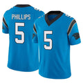 CAdoa C.Panthers #5 Jaelan Phillips Player Blue Vapor F.U.S.E. Limited Home Game Stitched Jerseys