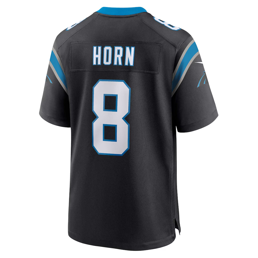 CAdoa C.Panthers #8 Jaycee Horn Black Game Stitched Jerseys