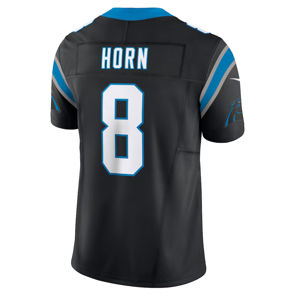 CAdoa C.Panthers #8 Jaycee Horn Black Vapor F.U.S.E. Limited Stitched Jerseys