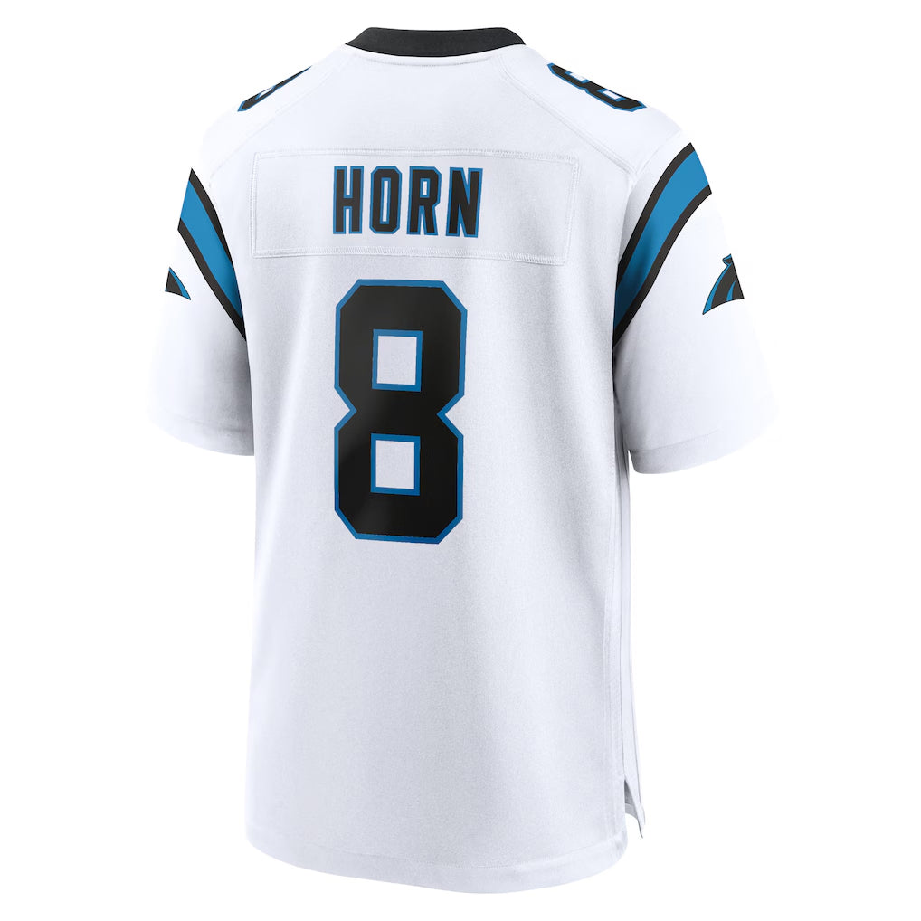 CAdoa C.Panthers #8 Jaycee Horn Player White Home Game Stitched Jerseys