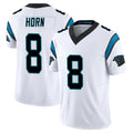 CAdoa C.Panthers #8 Jaycee Horn Player White Vapor F.U.S.E. Limited Home Game Stitched Jerseys