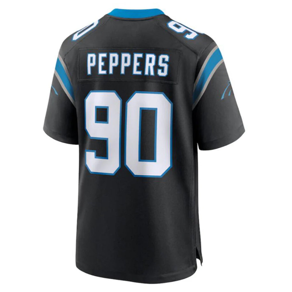 CAdoa C.Panthers #90 Julius Peppers Player Black Home Game Stitched Jerseys